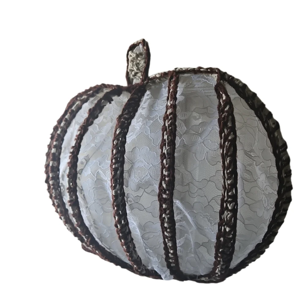 Lace Pumpkin Decor
